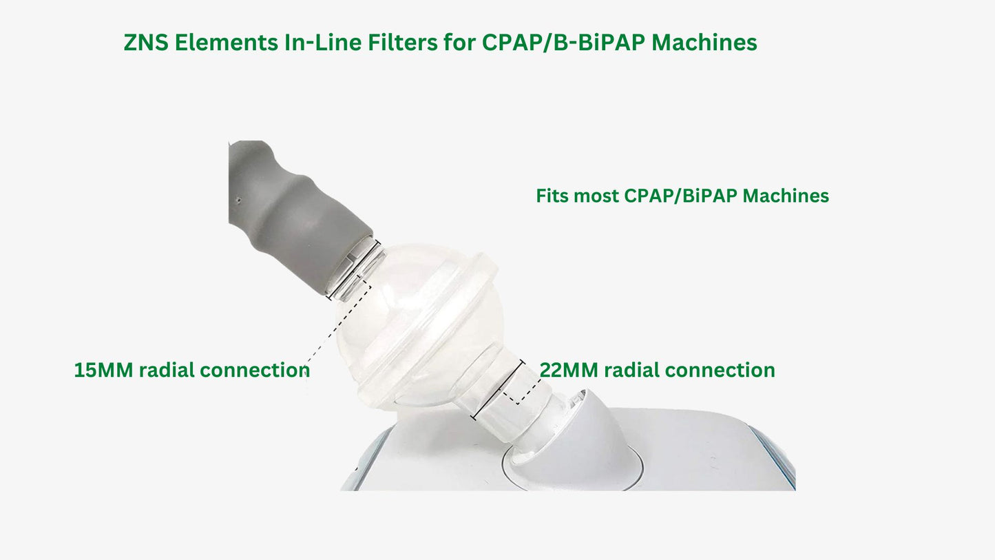 In-Line Filters for CPAP & BiPAP hose